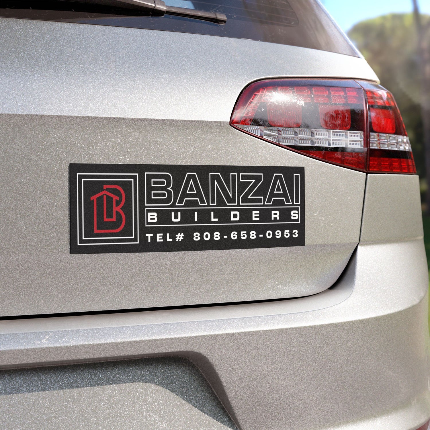 BANZAI BUILDER CAR MAGNET