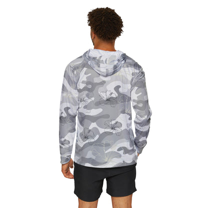 CAMO AND HIBISCUS LS WITH HOODIE