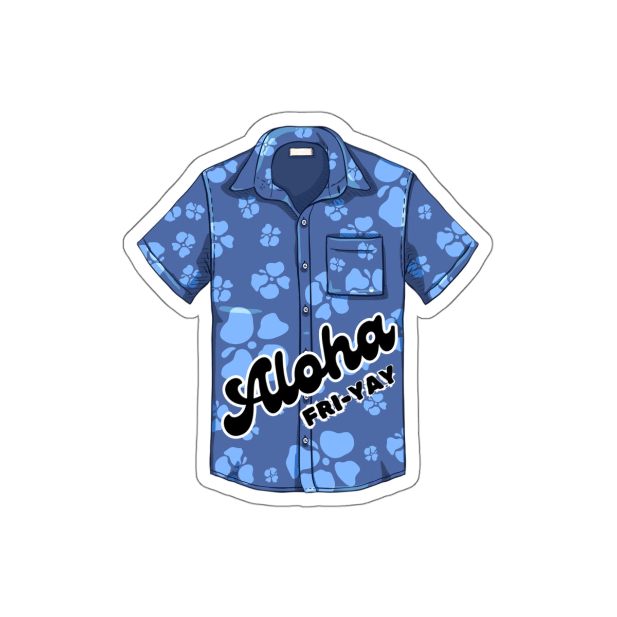 ALOHA SHIRT STICKER