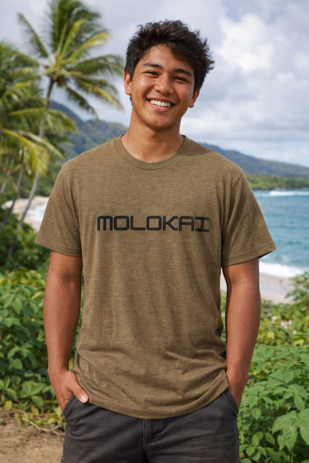 Molokai Tee — Minimal Island Graphic Short Sleeve Shirt