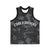 Black and grey basketball tank with cheehooo in front
