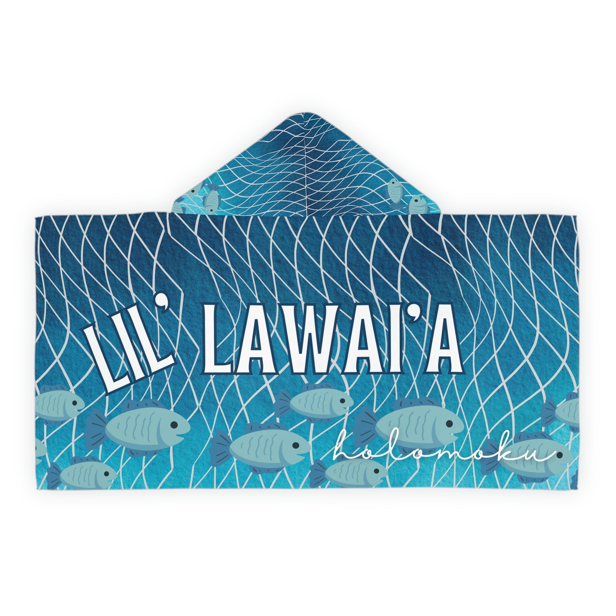 Lil lawai’a hooded towel